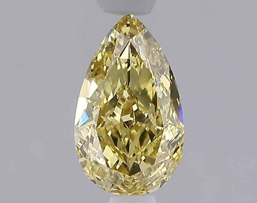 1.10 Ct. Fancy Vivid Yellow Yellow Pear Lab Grown Diamond