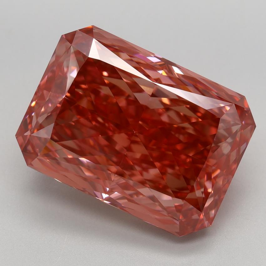 10.64 Ct. Fancy Vivid Pink Radiant Lab Grown Diamond