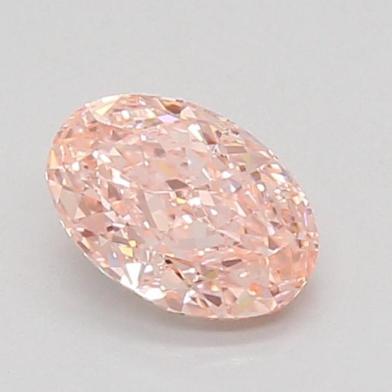 0.91 Ct. Fancy Vivid Pink Oval Lab Grown Diamond