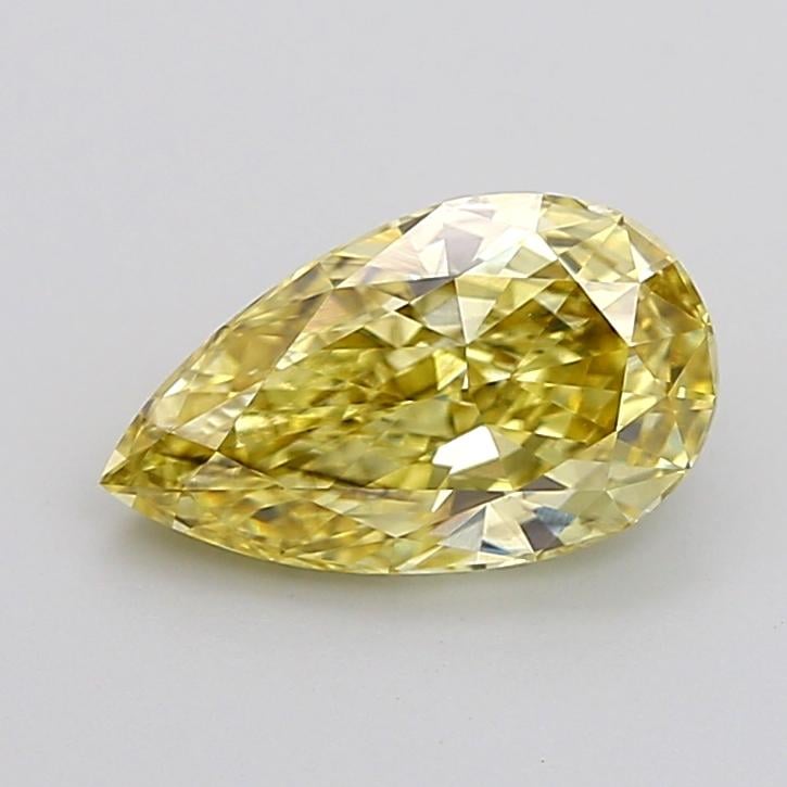 2.01 Ct. Fancy Intense None Yellow Pear Lab Grown Diamond