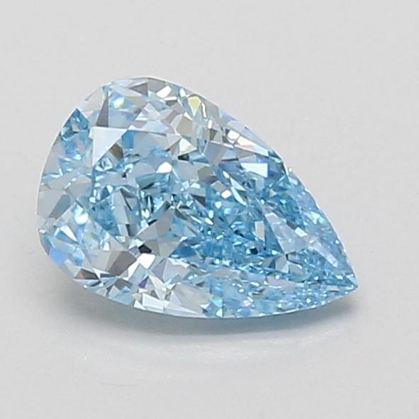1.09 Ct. Fancy Vivid Blue Pear Lab Grown Diamond