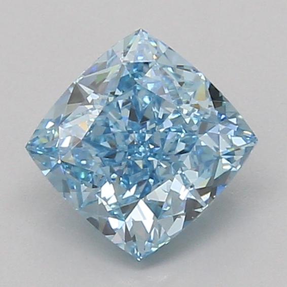 1.54 Ct. Fancy Vivid Blue Cushion Lab Grown Diamond