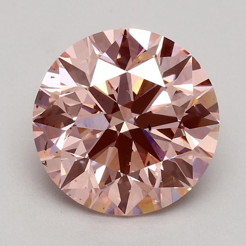 1.80 Ct. Fancy Intense Pink Round Lab Grown Diamond