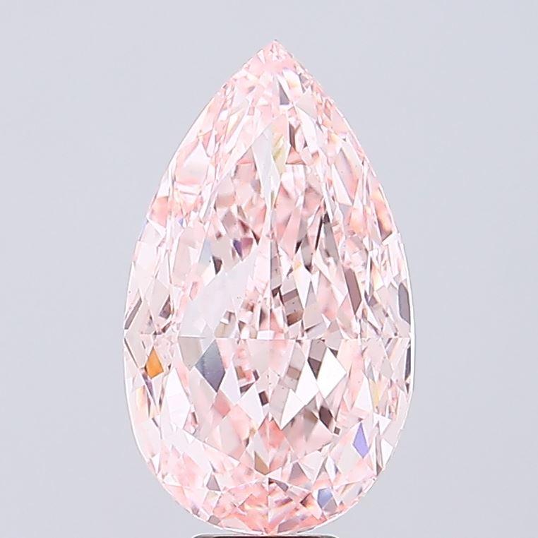 13.09 Ct. Fancy Intense  Pink Pear Lab Grown Diamond