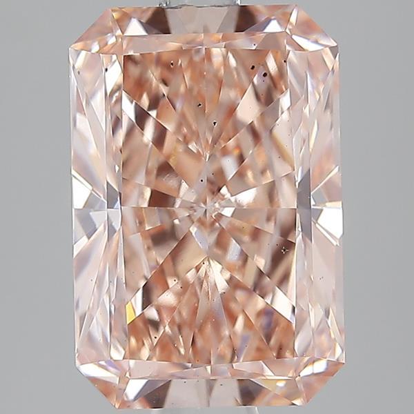 4.01 Ct. Fancy Intense Brownish Pink Radiant Lab Grown Diamond