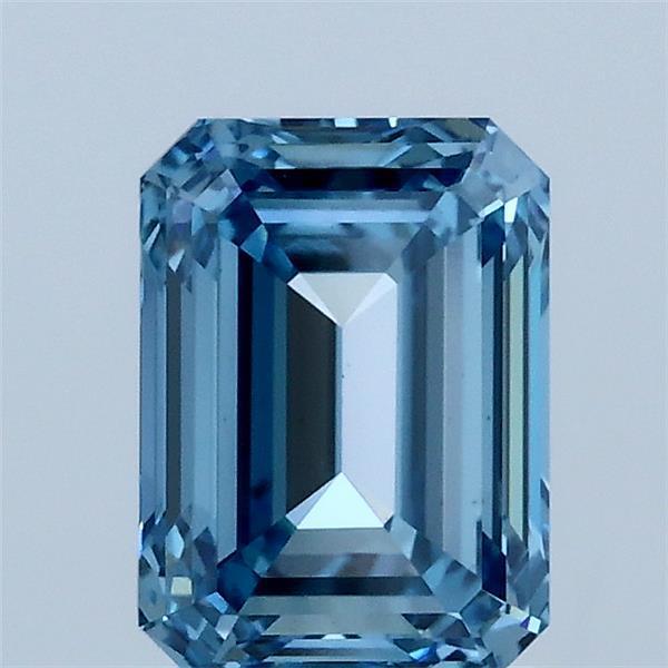1.51 Ct. Fancy Vivid Blue Emerald Lab Grown Diamond