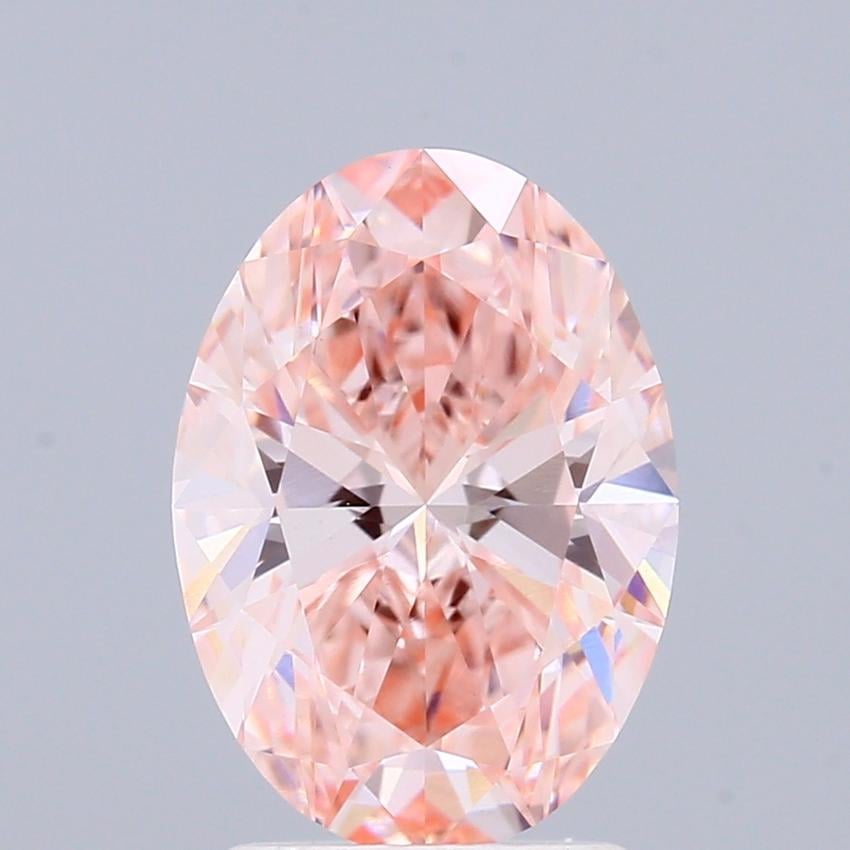 2.01 Ct. Fancy Pink Oval Lab Grown Diamond
