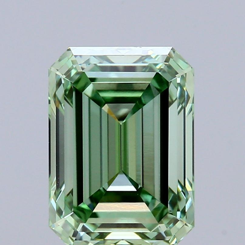 2.05 Ct. Fancy Vivid Green Emerald Lab Grown Diamond