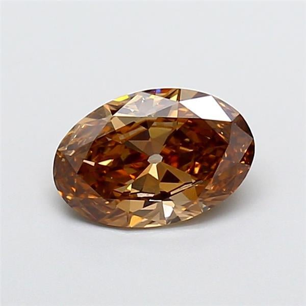 1.08 Ct. Fancy Brown Oval Lab Grown Diamond