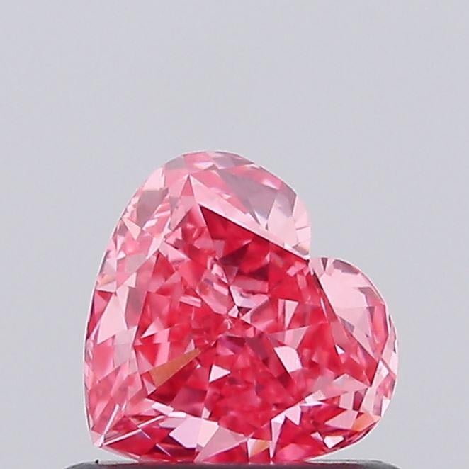 0.63 Ct. Fancy Vivid Pink Heart Lab Grown Diamond
