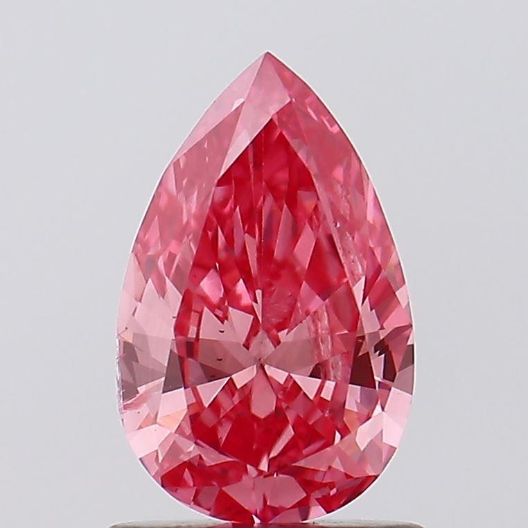 0.83 Ct. Fancy Vivid Pink Pear Lab Grown Diamond