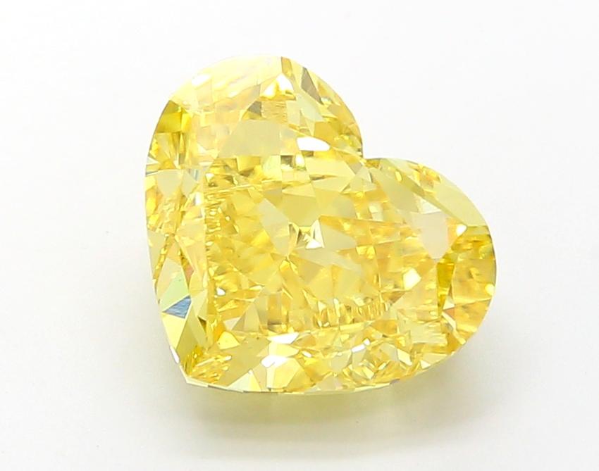 5.01 Ct. Fancy Vivid Yellow Heart Lab Grown Diamond