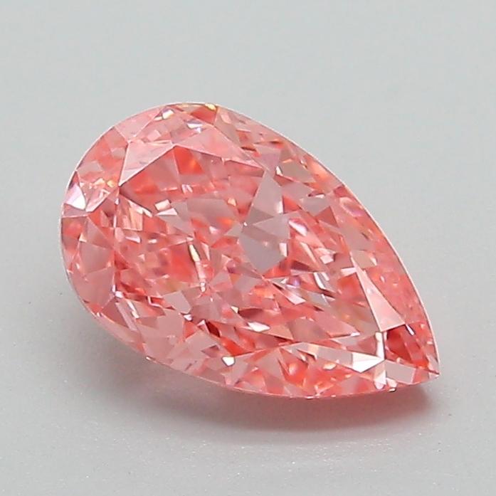 1.18 Ct. Fancy Vivid Pink Pear Lab Grown Diamond