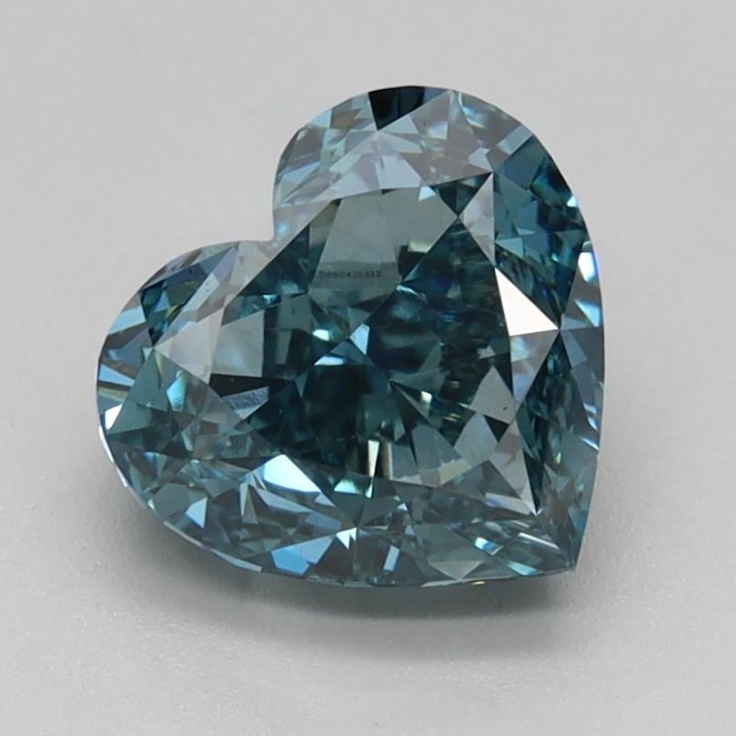 1.52 Ct. Fancy Vivid Blue Heart Lab Grown Diamond