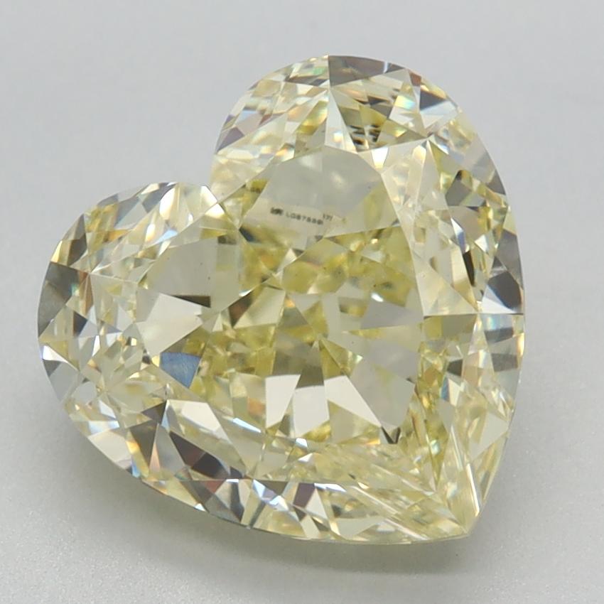 3.20 Ct. Fancy Yellow Heart Lab Grown Diamond