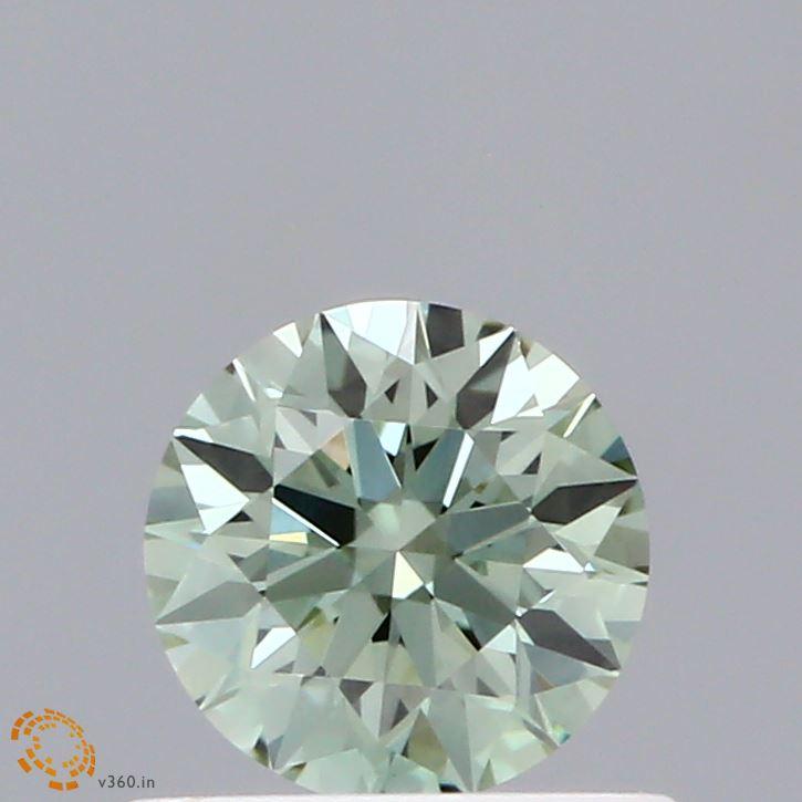 0.60 Ct. Fancy Intense Green Round Lab Grown Diamond