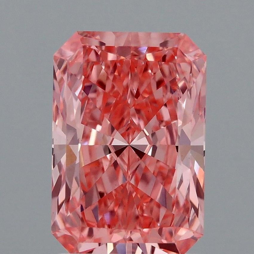 2.03 Ct. Fancy Vivid Pink Radiant Lab Grown Diamond