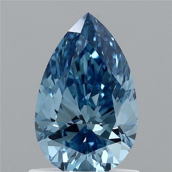 1.00 Ct. Fancy Vivid Blue Pear Lab Grown Diamond