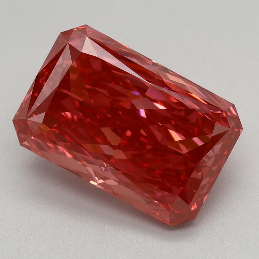 4.17 Ct. Fancy Vivid Pink Radiant Lab Grown Diamond