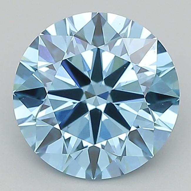 2.00 Ct. Fancy Vivid  Blue Round Lab Grown Diamond