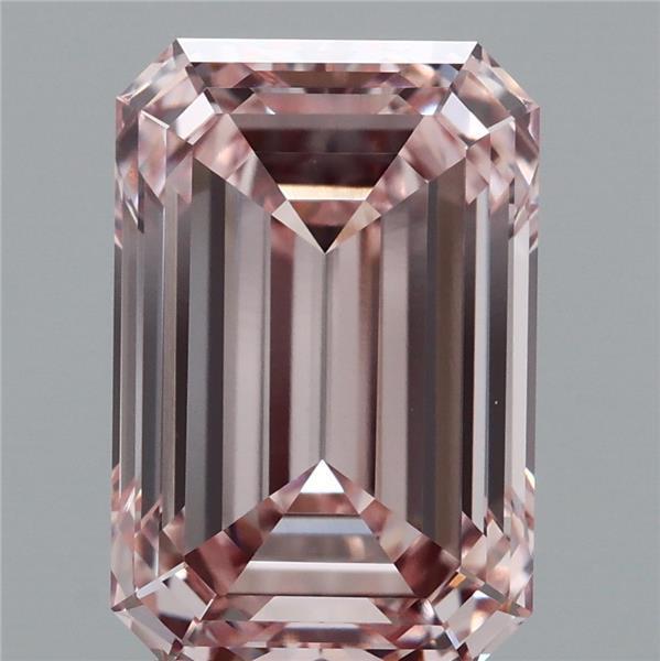 3.68 Ct. Fancy Pink Emerald Lab Grown Diamond