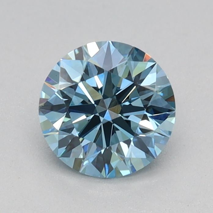 0.55 Ct. Fancy Vivid Blue Round Lab Grown Diamond