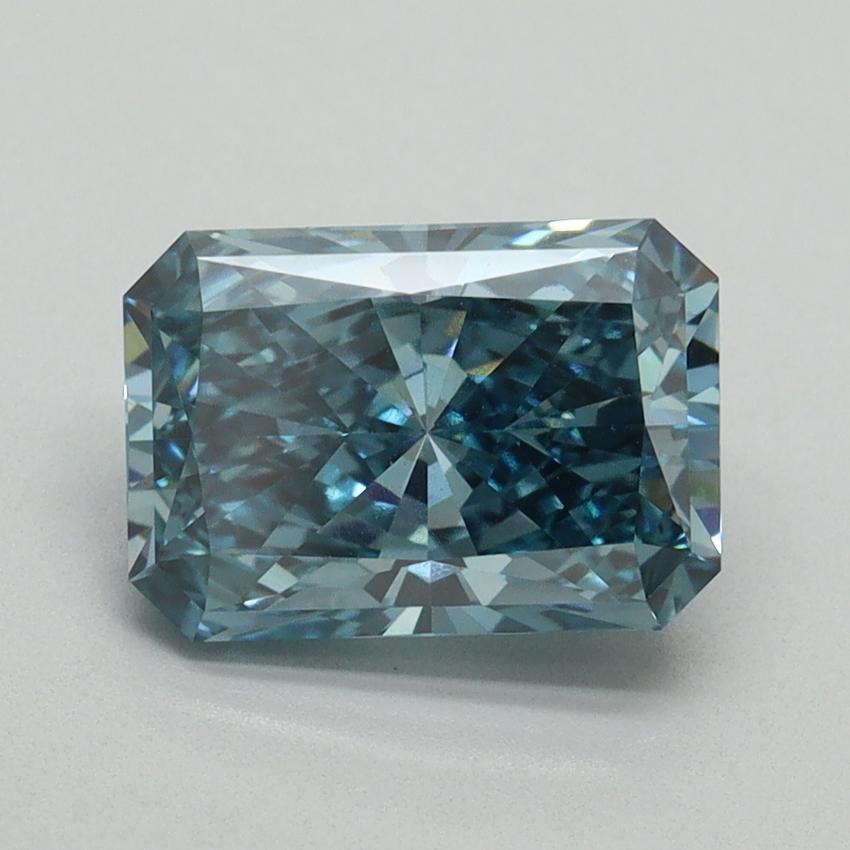 2.09 Ct. Fancy Vivid Blue Radiant Lab Grown Diamond