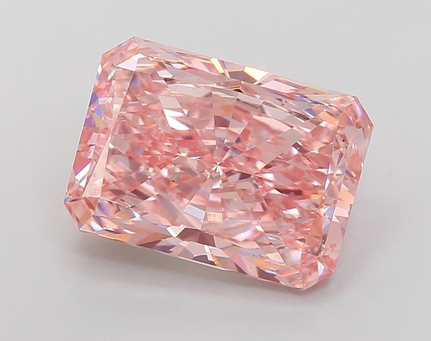 11.19 Ct. Fancy Intense Pink Radiant Lab Grown Diamond