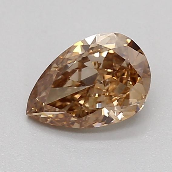 0.35 Ct. Light  Brown Pear Lab Grown Diamond