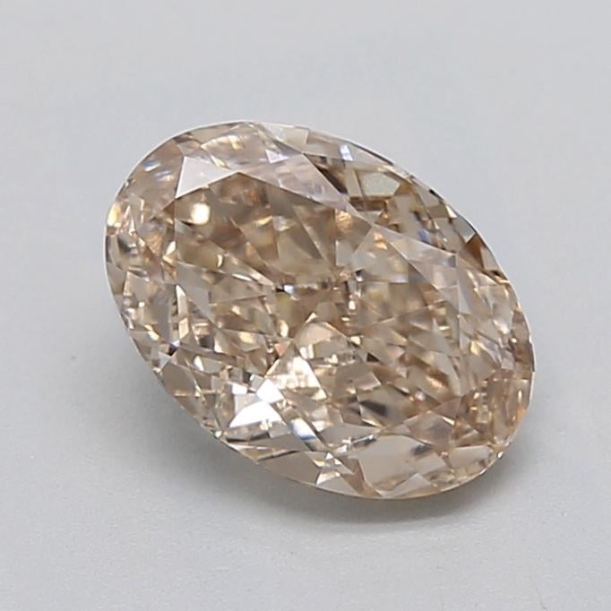 1.47 Ct. Very Light  Brown Oval Lab Grown Diamond