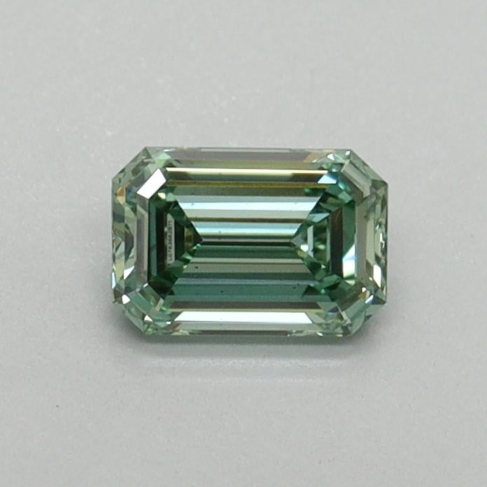 0.40 Ct. Fancy Vivid Pacific Green Emerald Lab Grown Diamond