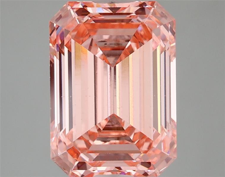 3.34 Ct. Fancy Vivid Pink Emerald Lab Grown Diamond
