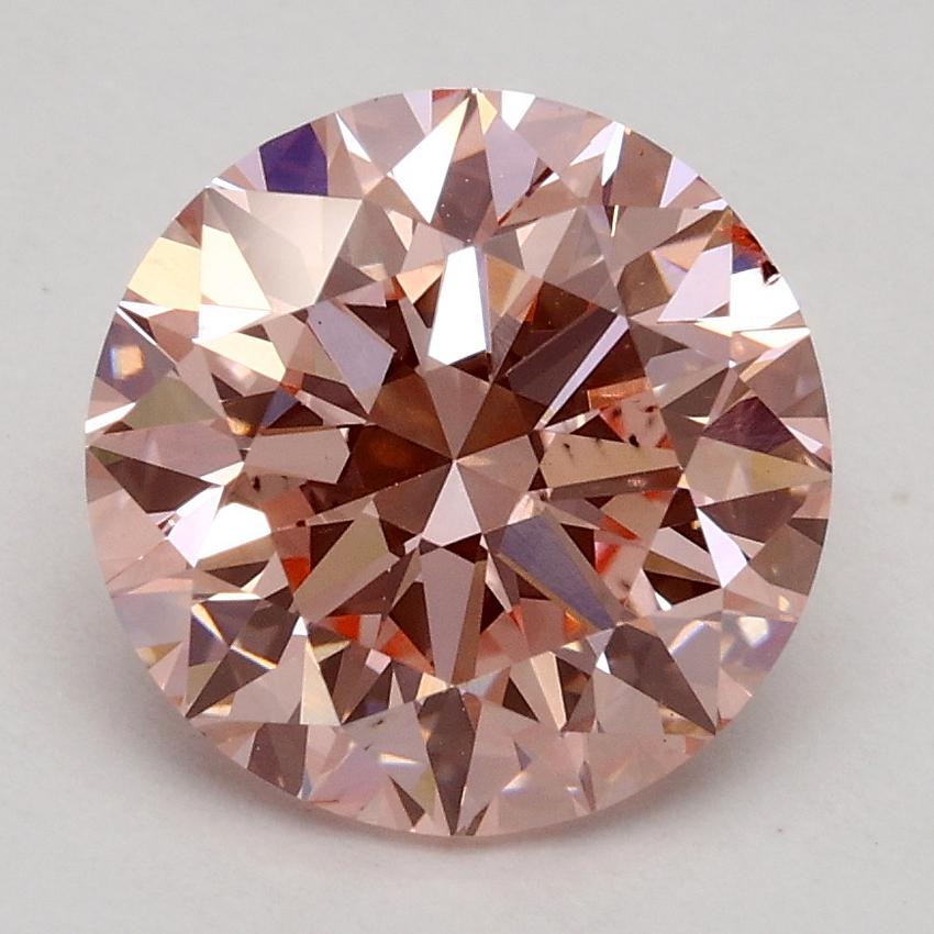 2.32 Ct. Fancy Intense Pink Round Lab Grown Diamond