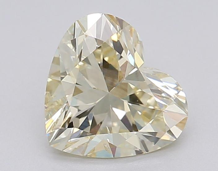 1.01 Ct. Fancy Light Yellow Heart Lab Grown Diamond