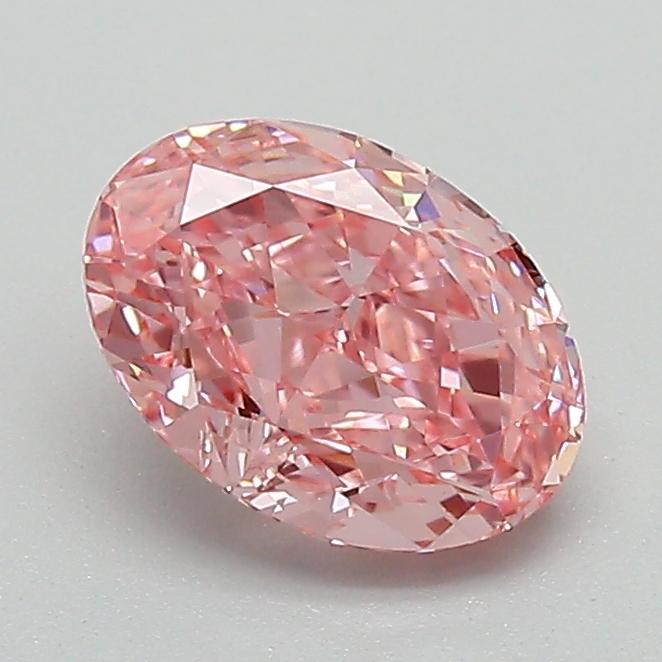 1.11 Ct. Fancy Vivid Pink Oval Lab Grown Diamond