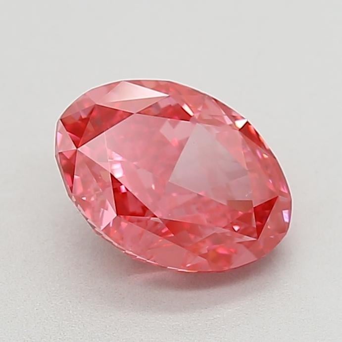 2.52 Ct. Fancy Vivid Pink Oval Lab Grown Diamond