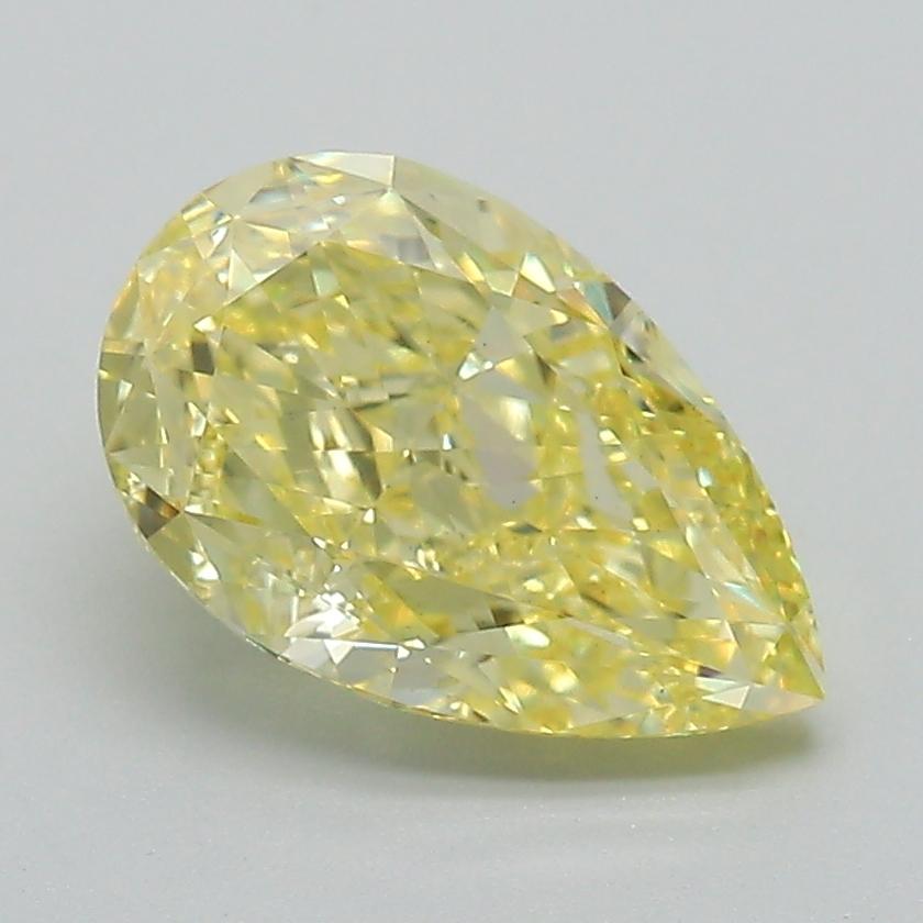 2.12 Ct. Fancy Intense Yellow Pear Lab Grown Diamond