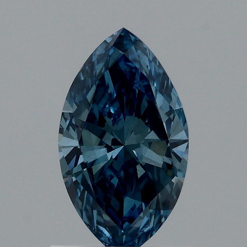 0.95 Ct. Fancy Vivid Blue Marquise Lab Grown Diamond