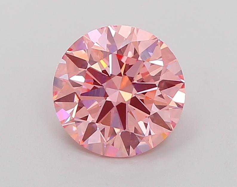 2.22 Ct. Fancy Vivid Pink Round Lab Grown Diamond