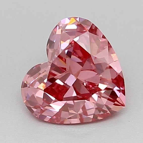0.38 Ct. Fancy Vivid  Pink Heart Lab Grown Diamond