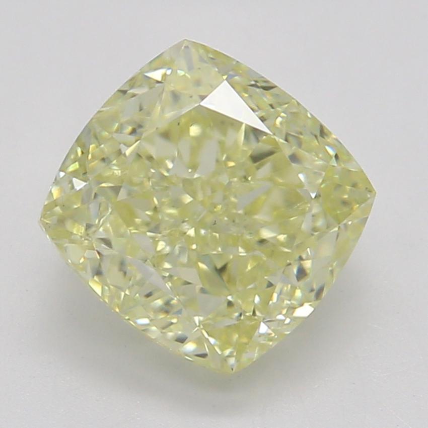 1.23 Ct. Fancy Light Yellow Cushion Diamond