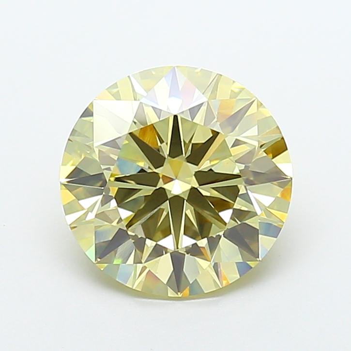5.50 Ct. Fancy Light Yellow Round Lab Grown Diamond