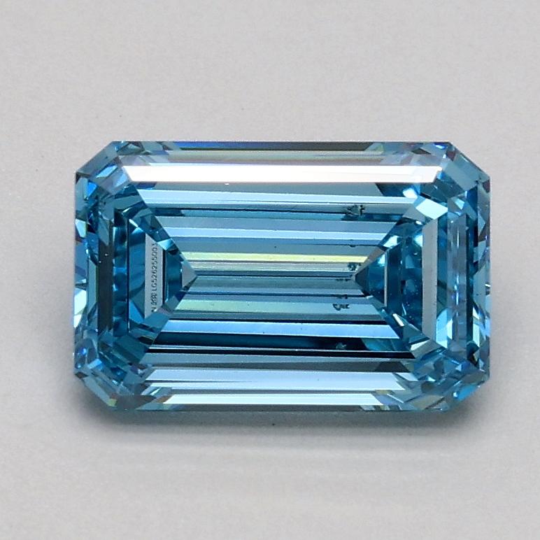 1.00 Ct. Fancy Intense Blue Emerald Lab Grown Diamond