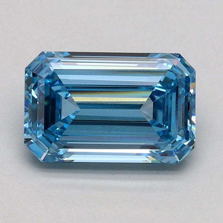 1.00 Ct. Fancy Intense Blue Emerald Lab Grown Diamond