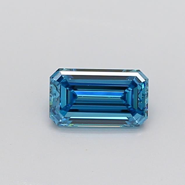 0.93 Ct. Fancy Vivid Blue Emerald Lab Grown Diamond
