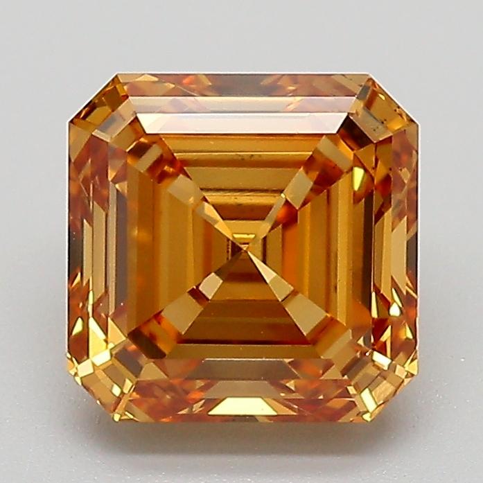 2.10 Ct. Fancy Light  Brown Asscher Lab Grown Diamond