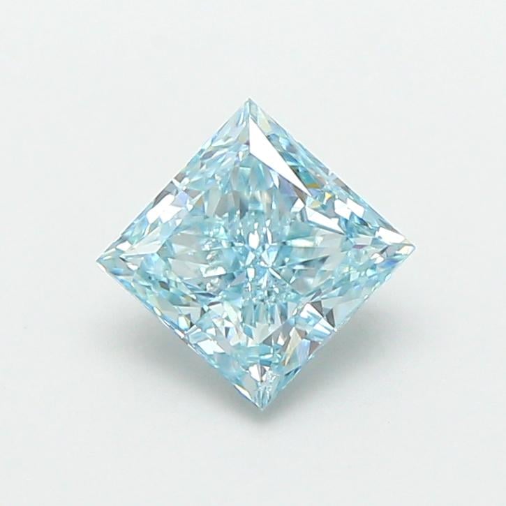 1.03 Ct. Fancy Vivid  Blue Princess Lab Grown Diamond