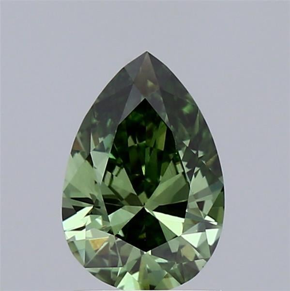 0.91 Ct. Fancy Deep Green Pear Lab Grown Diamond