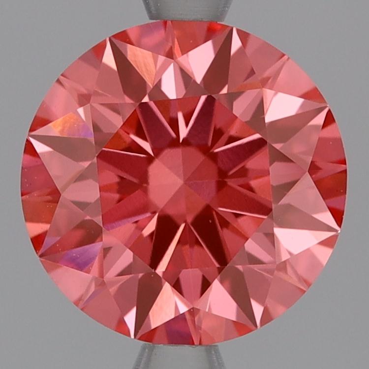 2.05 Ct. Fancy Vivid Pink Round Lab Grown Diamond