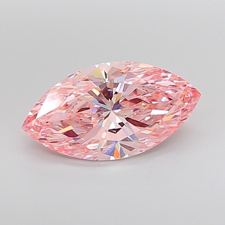 5.27 Ct. Fancy Vivid Pink Marquise Lab Grown Diamond